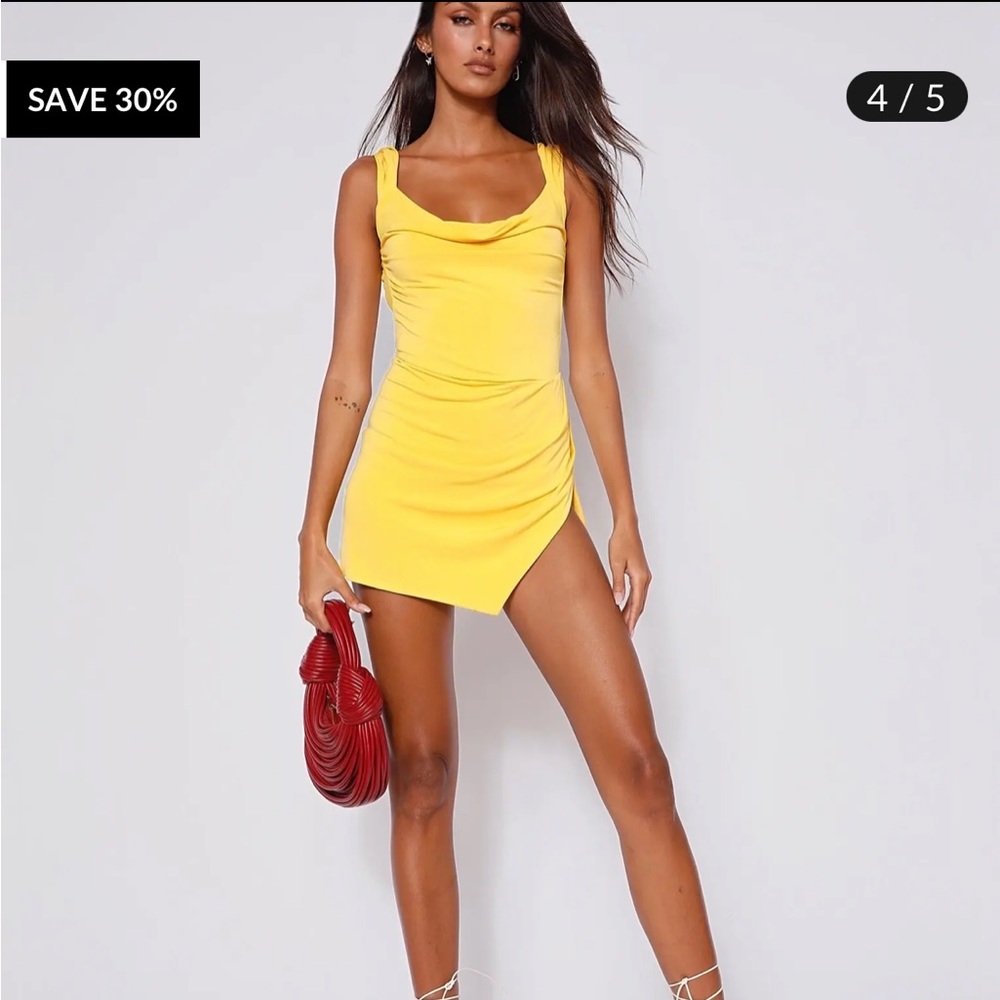 Tiger Mist Joslin Dress in yellow